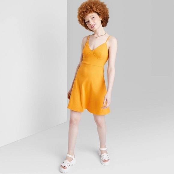 wild fable Dresses & Skirts - Wild fable Elegant Yellow gold Dress